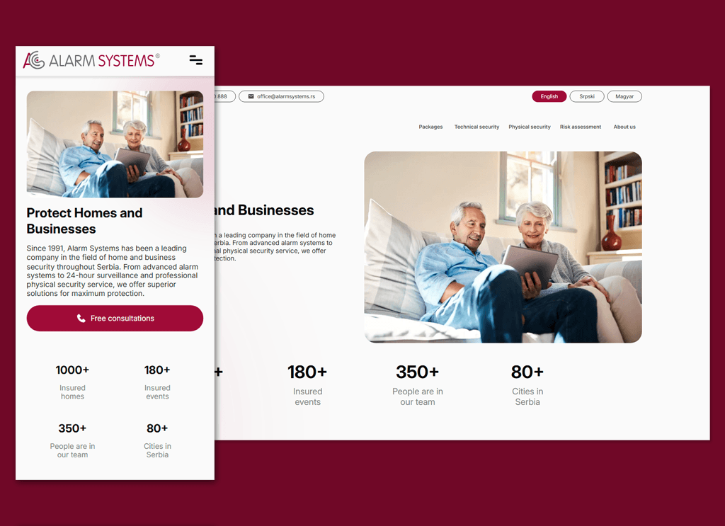 AlarmSystems brand page