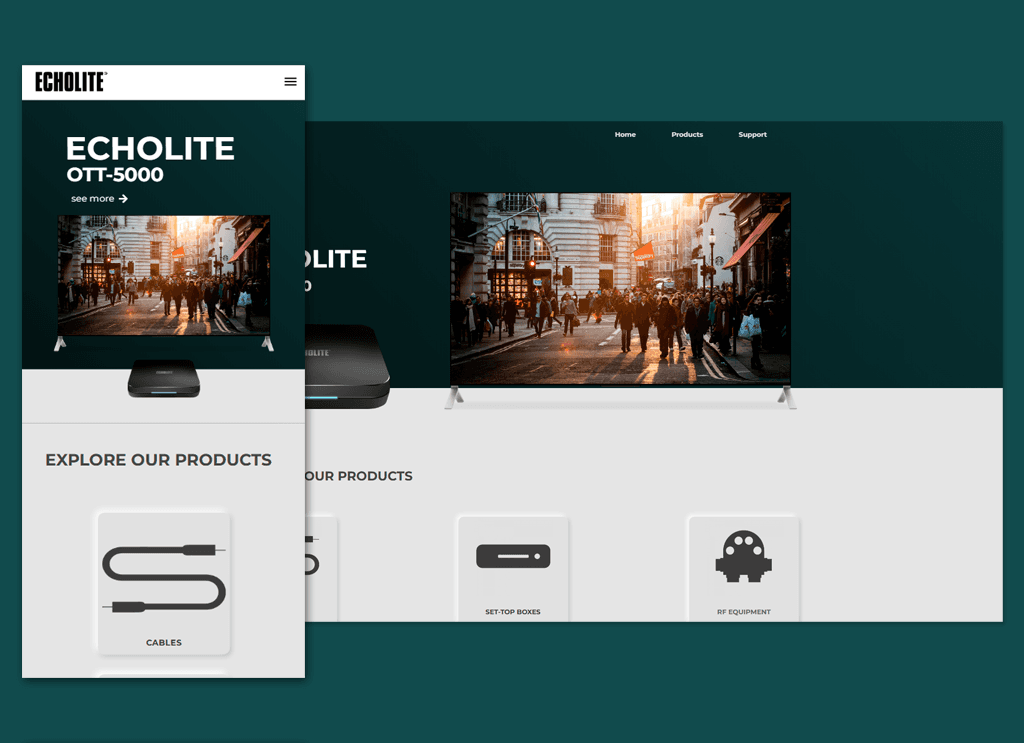 Echolite brand page